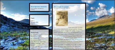 mountain scenic free wordpress theme