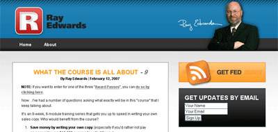 copywriting blog design