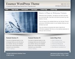 blue wordpress theme