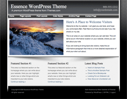 black wordpress theme